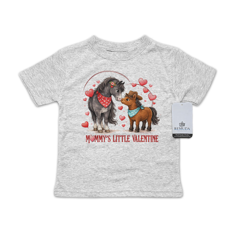 Mommy's Little Valentine Cowboy - Infant Kids Boys Western Tee T-Shirt