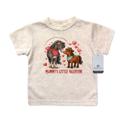 Mommy's Little Valentine Cowboy - Infant Kids Boys Western Tee T-Shirt
