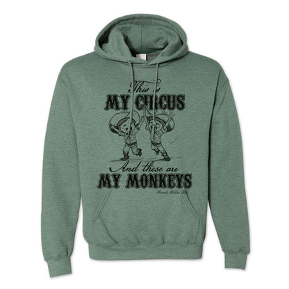 My Circus My Monkeys - Adult Unisex Western Pullover Hoodie
