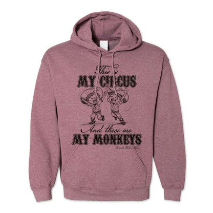 My Circus My Monkeys - Adult Unisex Western Pullover Hoodie