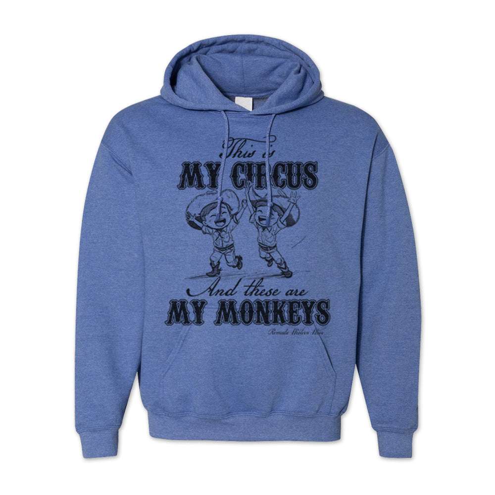 My Circus My Monkeys - Adult Unisex Western Pullover Hoodie