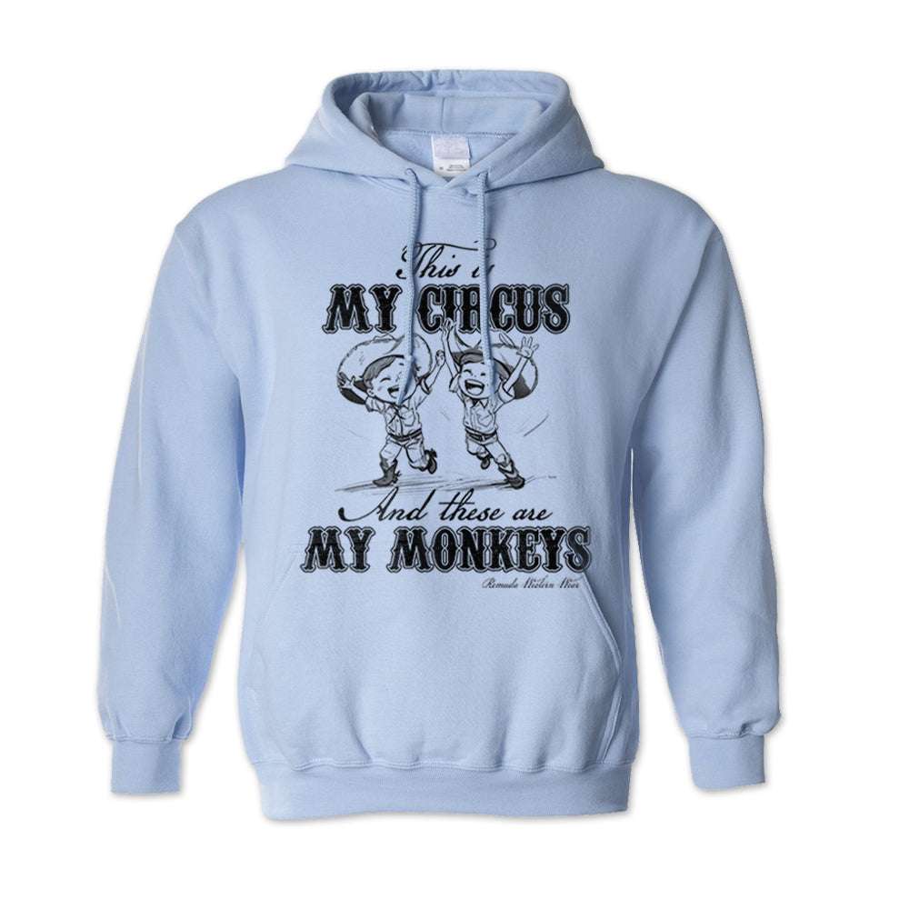 My Circus My Monkeys - Adult Unisex Western Pullover Hoodie