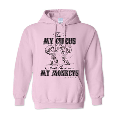 My Circus My Monkeys - Adult Unisex Western Pullover Hoodie