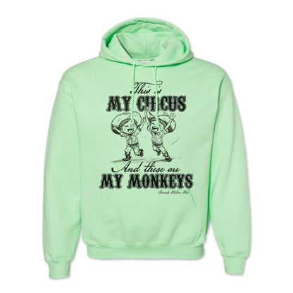 My Circus My Monkeys - Adult Unisex Western Pullover Hoodie