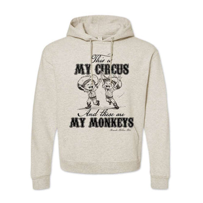 My Circus My Monkeys - Adult Unisex Western Pullover Hoodie
