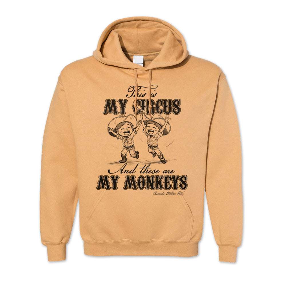 My Circus My Monkeys - Adult Unisex Western Pullover Hoodie