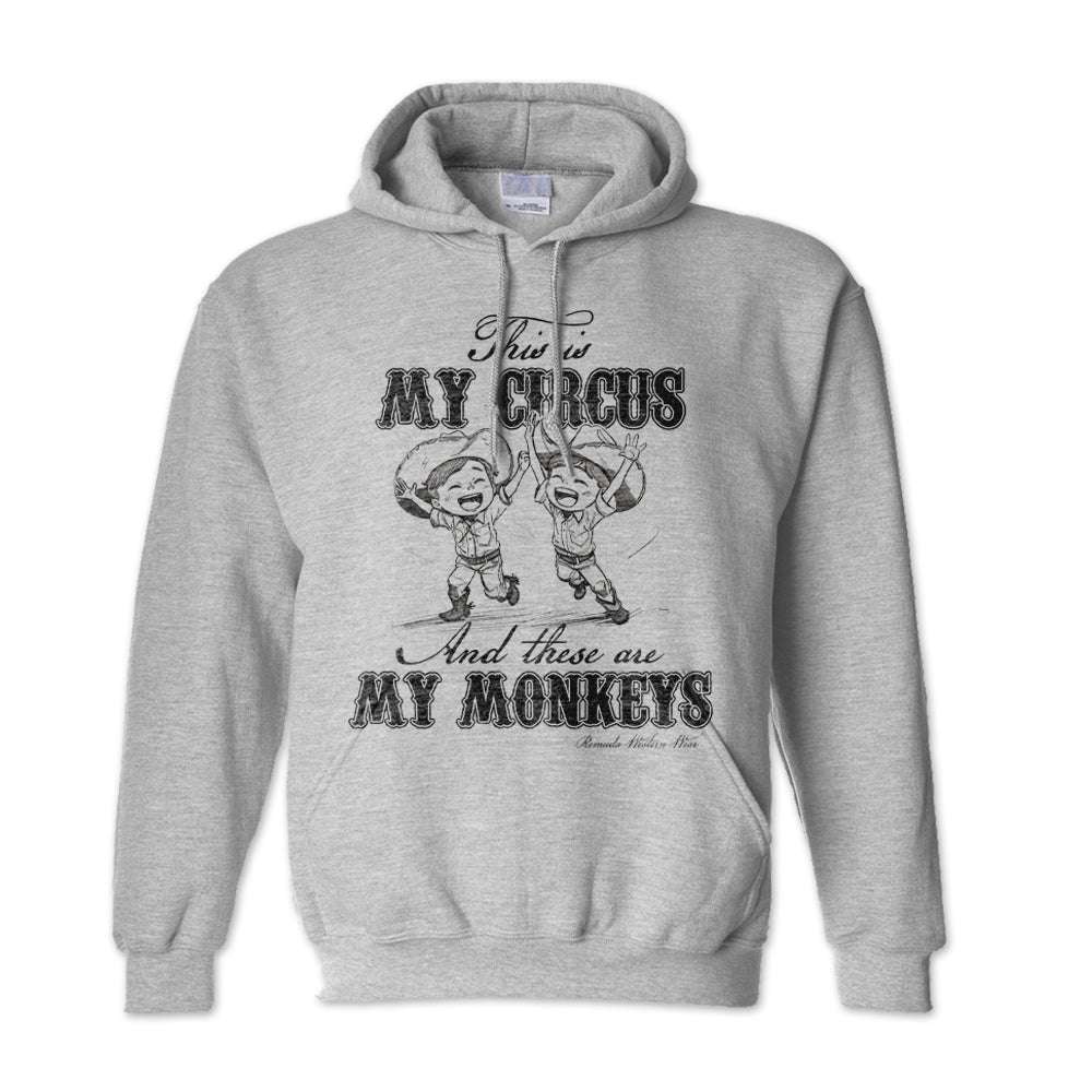 My Circus My Monkeys - Adult Unisex Western Pullover Hoodie