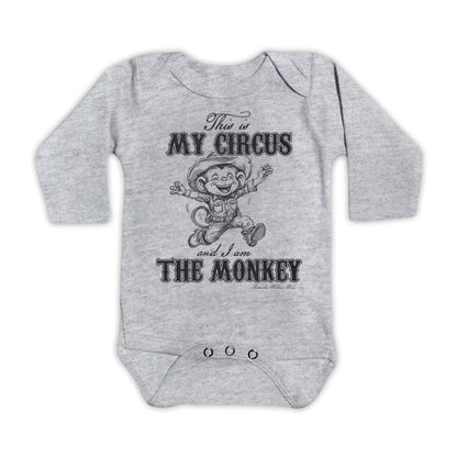 THIS IS MY CIRCUS, I AM THE MONKEY Infant Western One Piece Romper