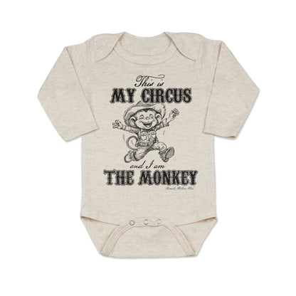 THIS IS MY CIRCUS, I AM THE MONKEY Infant Western One Piece Romper