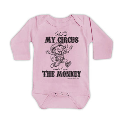THIS IS MY CIRCUS, I AM THE MONKEY Infant Western One Piece Romper
