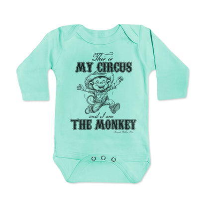 THIS IS MY CIRCUS, I AM THE MONKEY Infant Western One Piece Romper