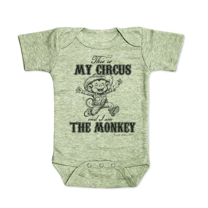 THIS IS MY CIRCUS, I AM THE MONKEY Infant Western One Piece Romper