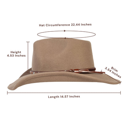 Nomad Bronze Felt Cowboy Hat