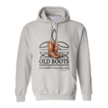 OLD BOOTS Cowboy - Adult Men's Western Pullover Hoodie