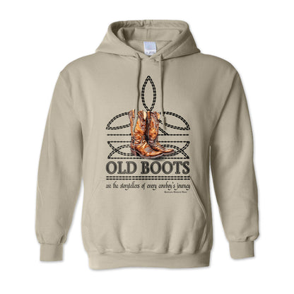 OLD BOOTS Cowboy - Adult Men's Western Pullover Hoodie