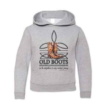 OLD BOOTS Boot Stitch Cowboy Youth Western Pullover Hoodie