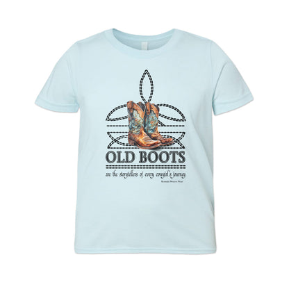 OLD BOOTS Cowgirl Boot Stitch Youth Western Tee