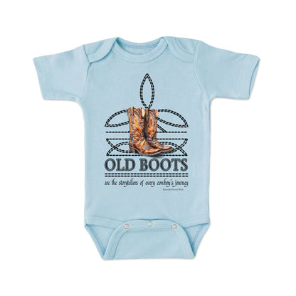 OLD BOOTS Cowboy Boot Stitch Infant Western One Piece Romper
