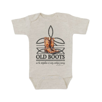 OLD BOOTS Cowboy Boot Stitch Infant Western One Piece Romper