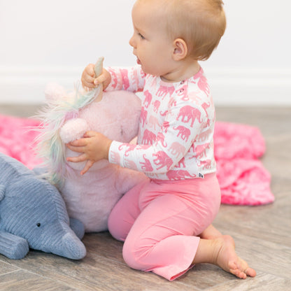 Candy Pink Flare Legging