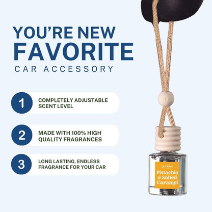 Pistachio & Salted Caramel Scented Car Freshener