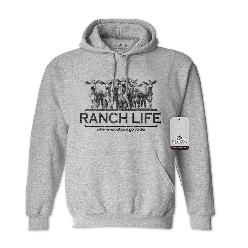 Ranch Life: Where Vacations Go To Die - Adult Unisex Western Hoodie