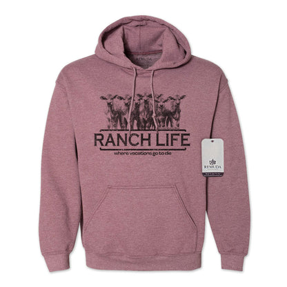 Ranch Life: Where Vacations Go To Die - Adult Unisex Western Hoodie
