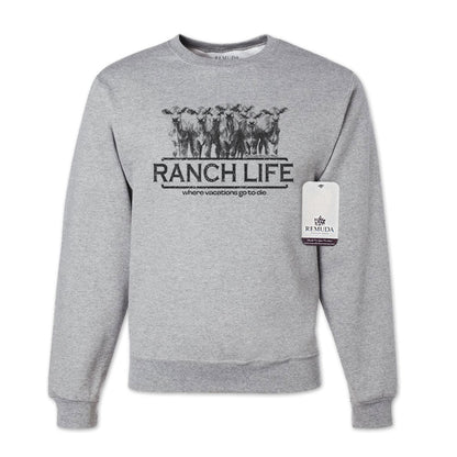 Ranch Life: Where Vacations Go To Die - Adult Unisex Western Sweatshirt