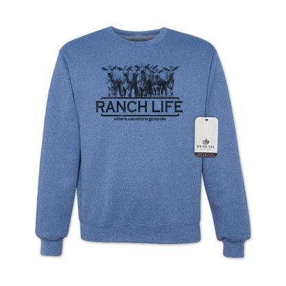 Ranch Life: Where Vacations Go To Die - Adult Unisex Western Sweatshirt