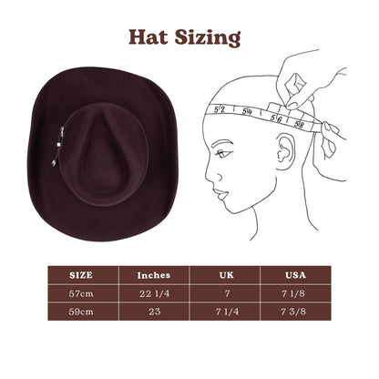 Ranger Chocolate Felt Cowboy Hat