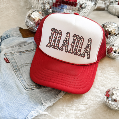 MAMA Leopard Trucker Hat – Trendy Mom Hat