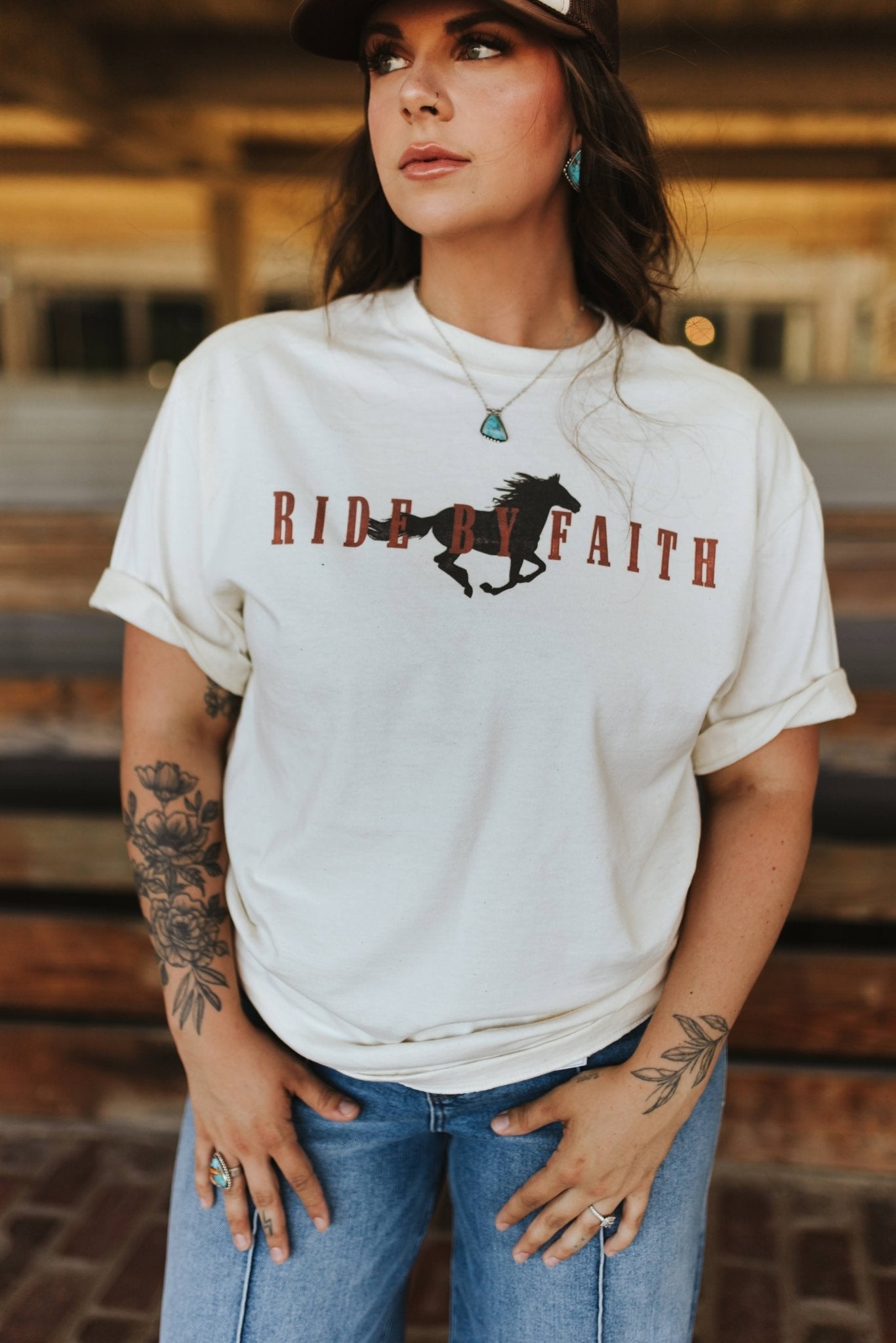 Ride By Faith Graphic Tee