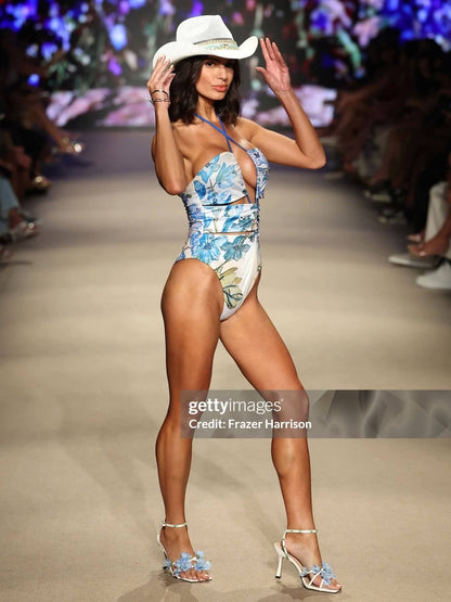 Reversible Anastasiya One-Piece Cut-Out Suit - Larkspur Riviera