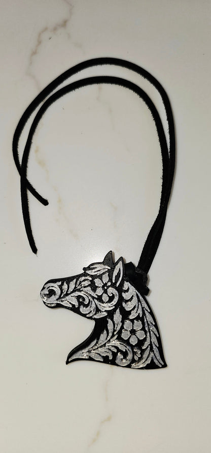 Baha Ranch Year of the Horse Tooled 3d Print Bookmark Keychain Hatpin Magnet Purse Charm Made in America