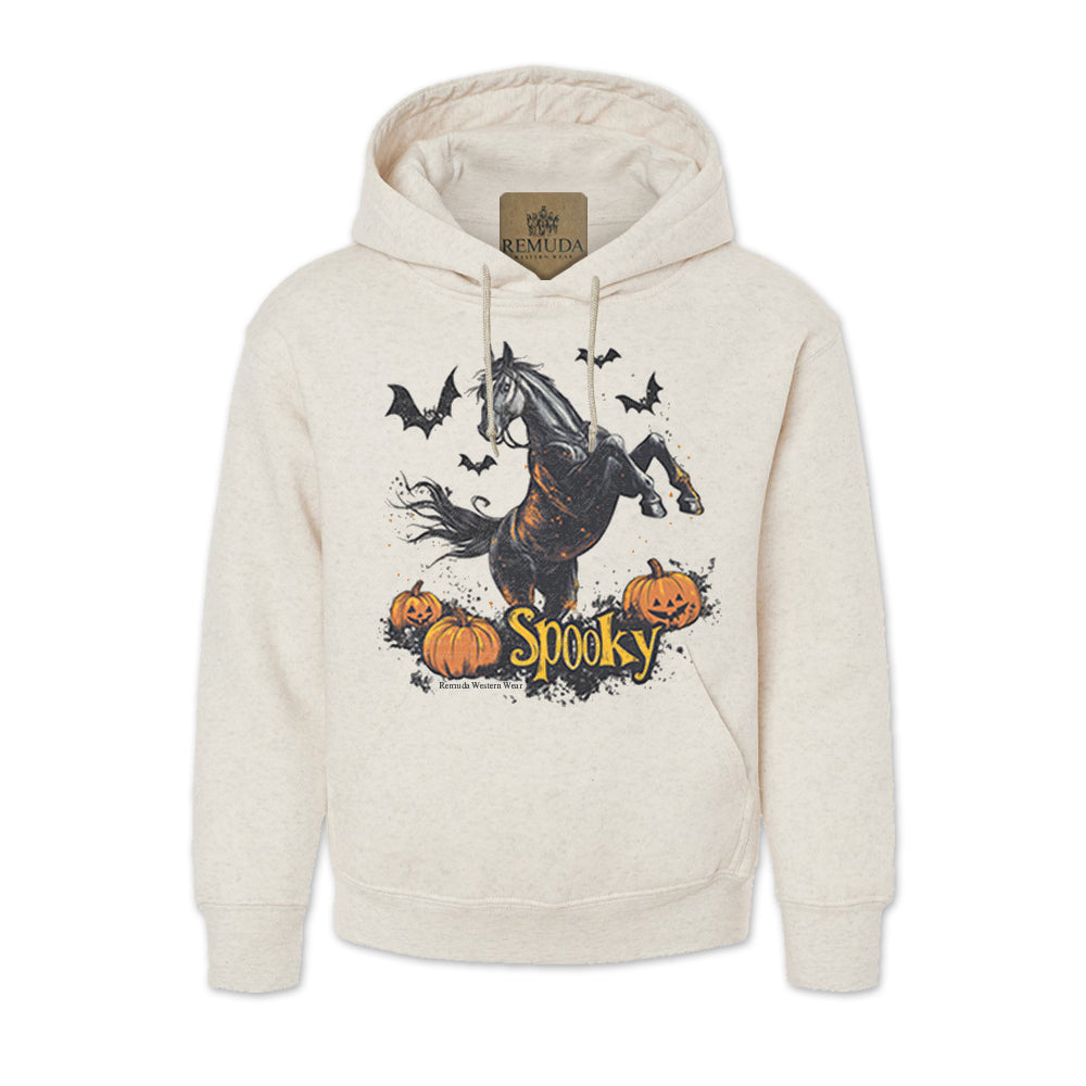 SPOOKY Adult Unisex Western Horse Halloween Pullover Hoodie