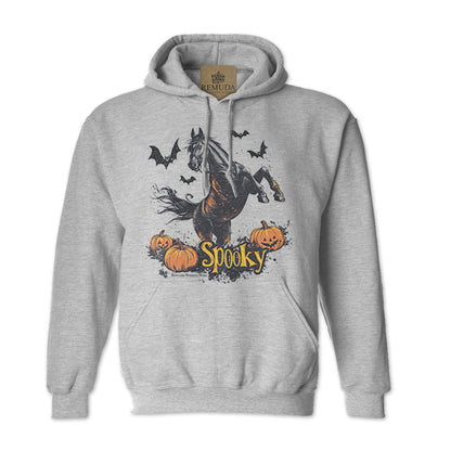 SPOOKY Adult Unisex Western Horse Halloween Pullover Hoodie