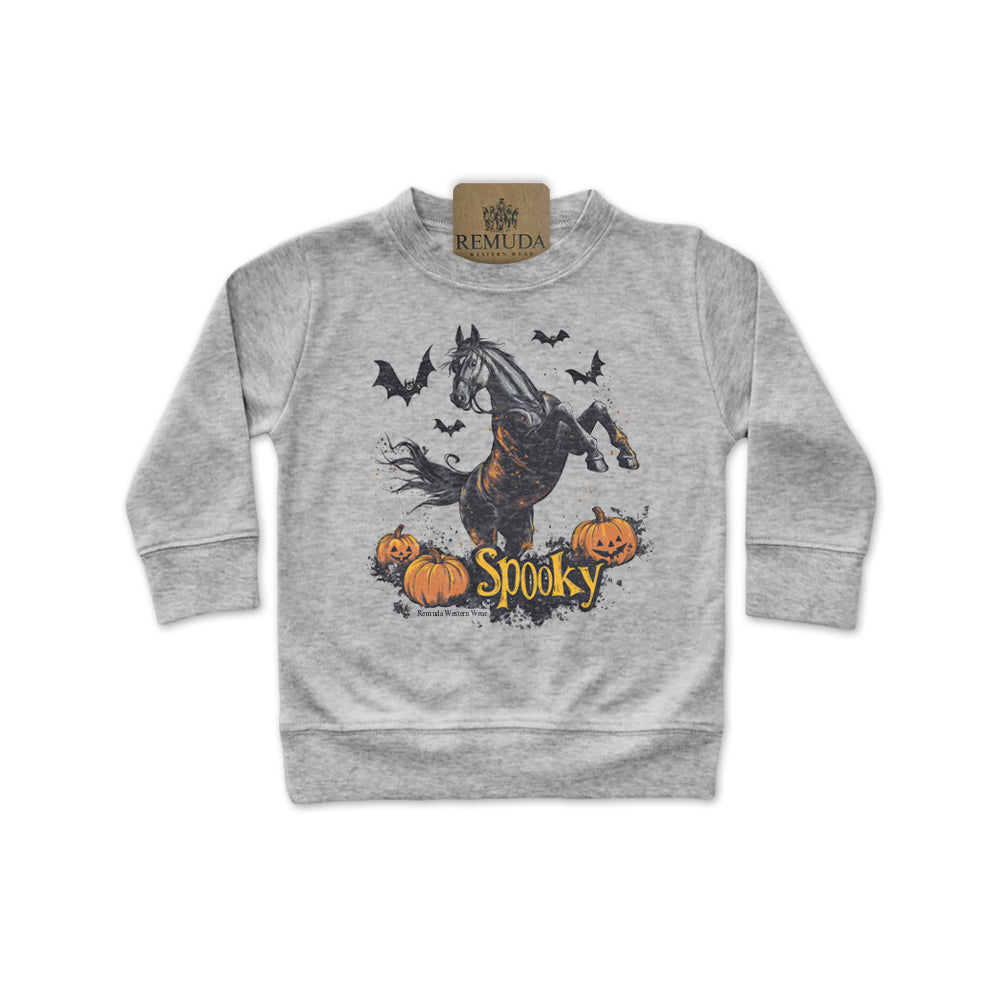 SPOOKY - Western Horse Infant Halloween Pullover