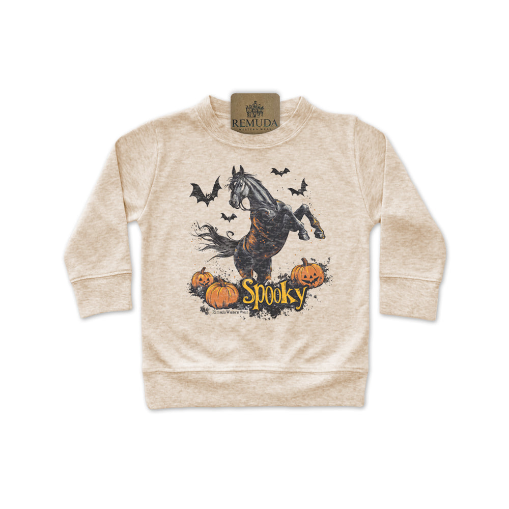 SPOOKY - Western Horse Infant Halloween Pullover