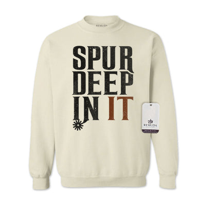 Spur Deep In It - Adult Unisex Western Sweatshirt