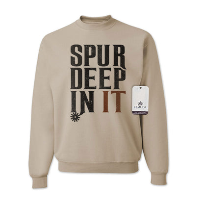 Spur Deep In It - Adult Unisex Western Sweatshirt