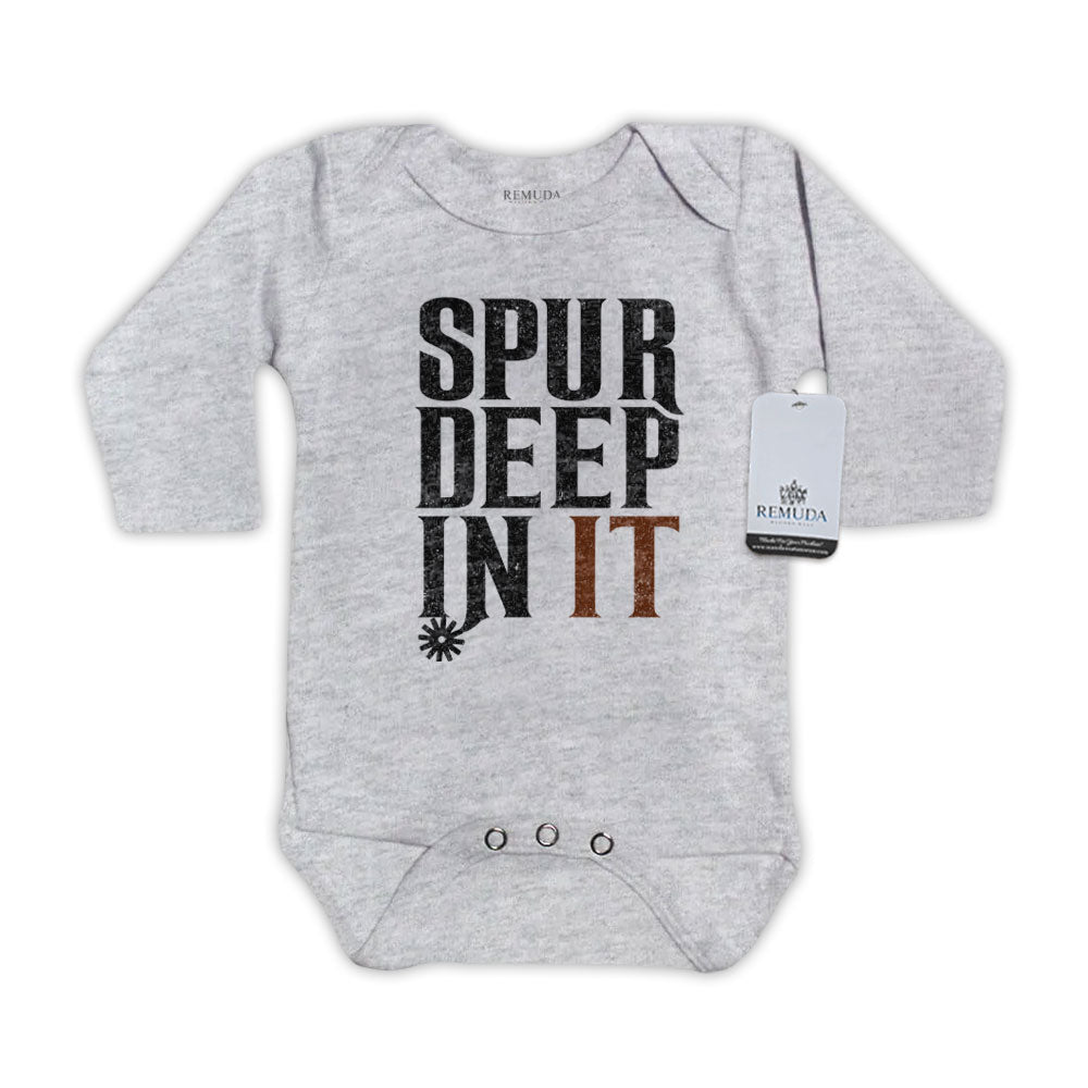 Spur Deep In It - Infant One Piece Western Romper