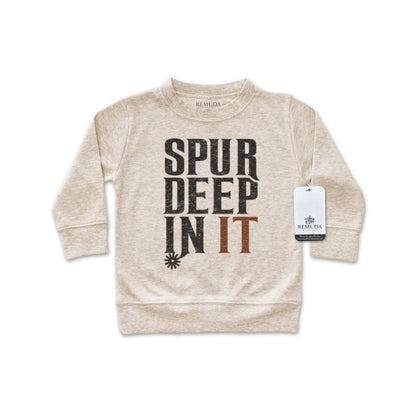 Spur Deep In It - Western Infant Long Sleeve Pullover Shirt