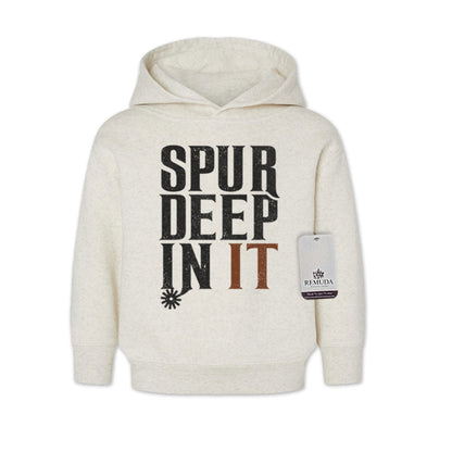 Spur Deep In It - Toddler Western Pullover Hoodie