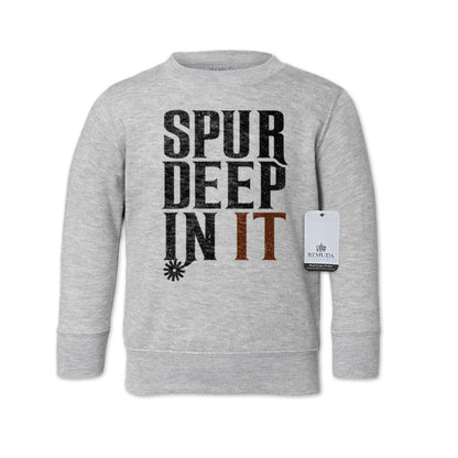Spur Deep In It - Western Toddler Sweatshirt