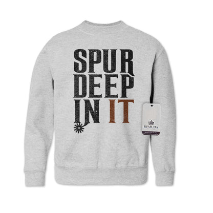 Spur Deep In It - Western Youth Sweatshirt
