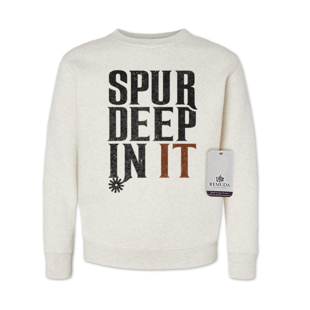 Spur Deep In It - Western Youth Sweatshirt