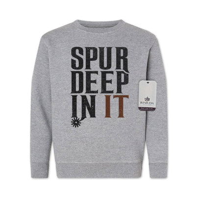 Spur Deep In It - Western Youth Sweatshirt