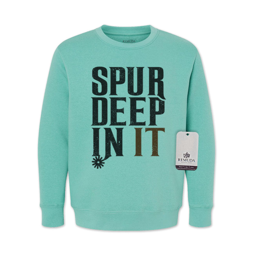 Spur Deep In It - Western Youth Sweatshirt