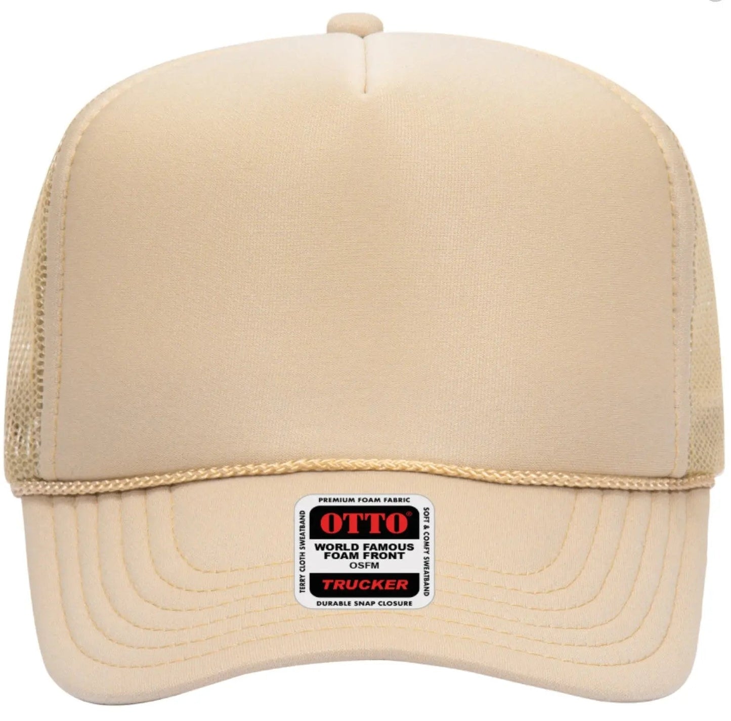 It's River Time Neon Pink Design Adult Otto Foam Trucker Hat