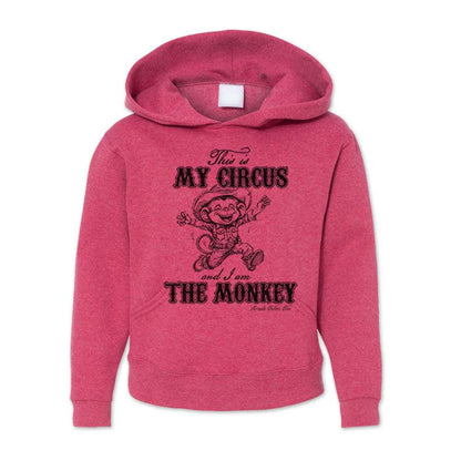 THIS IS MY CIRCUS AND I AM THE MONKEY Youth Western Pullover Hoodie